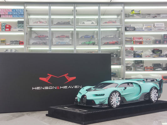 HH Model 1/18 Bugatti Vision GT – Tiffany Blue (Die-cast) – HH480